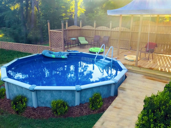 Semi inground swimming pools 