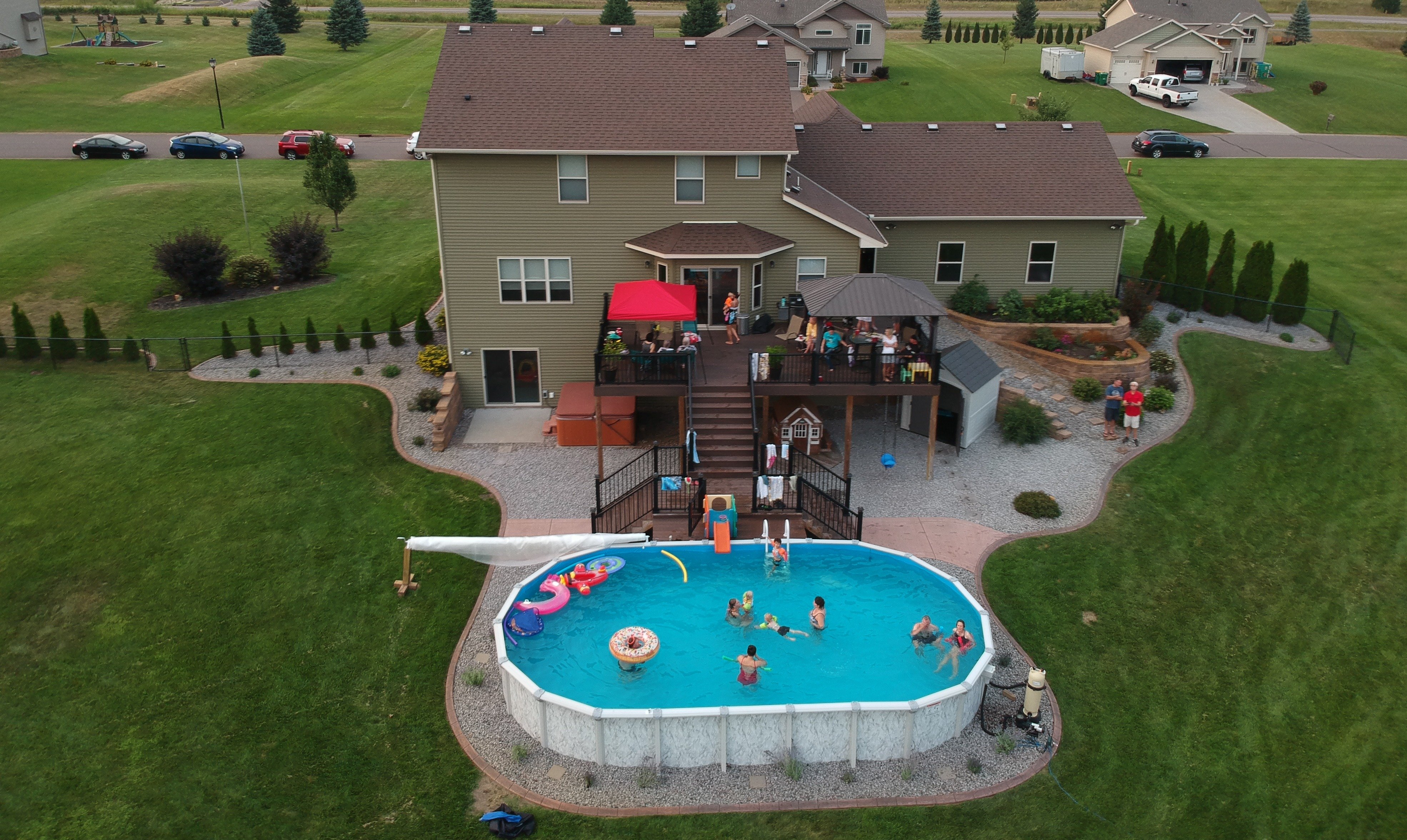 Get The Party Started With An Above Ground Pool Deck
