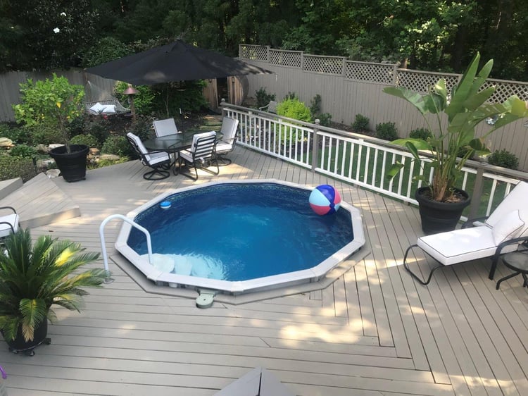 How Much Decking or Patio Do I Need Around an Inground Swimming Pool?