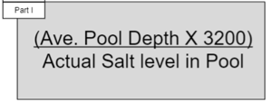 How much water to add when pool has too much salt