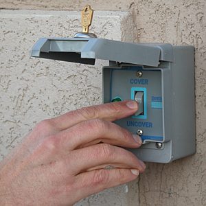 automatic pool cover replacement switch