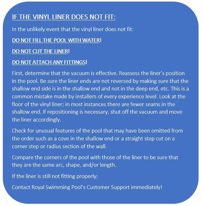How To Install Your Vinyl Inground Pool Liner