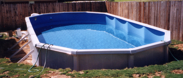 Semi-Inground Pool Construction