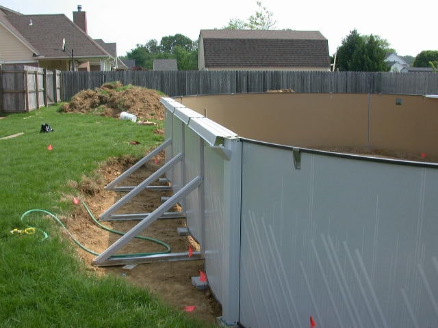 Oval Deep End Swim Area Above Ground Pool