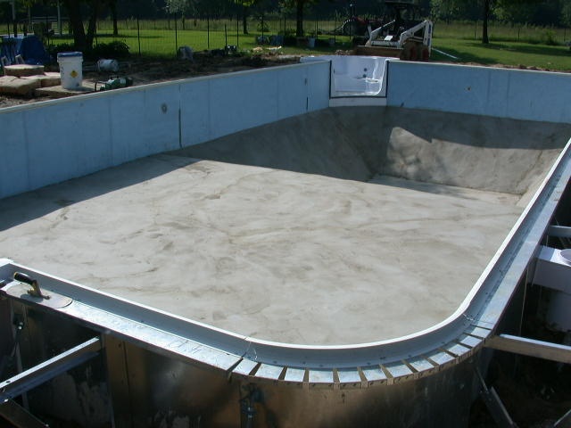 Inground Pool Vermiculite Base