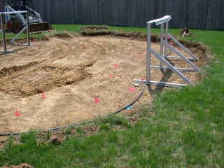 Oval Deep End Swim Area Above Ground Pool 