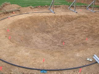 Oval Deep End Swim Area Above Ground Pool 