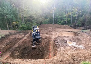 Inground Swimming Pool Install - Excavation