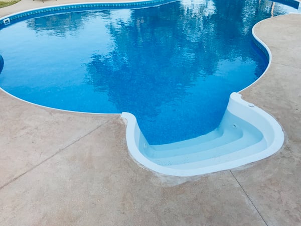 Bullnose Coping Bolt On Step Royal Swimming Pools 