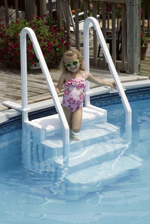 Walk in above ground pool ladder royal swimming pools