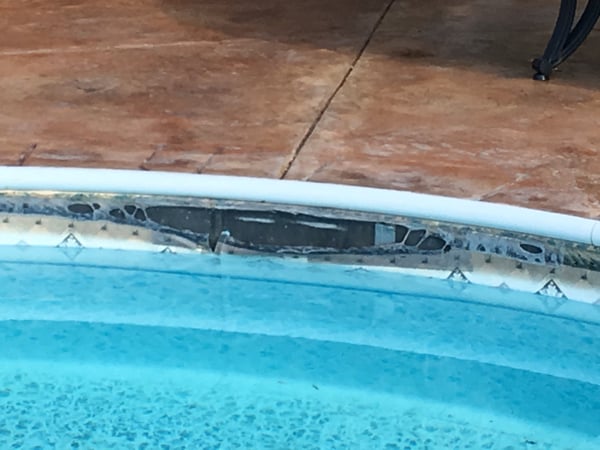 When a swimming pool liner melts