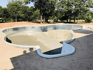 Inground Pool Installation - Vermiculite