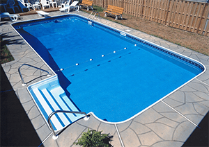 Inground Swiming Pool Install - Decking