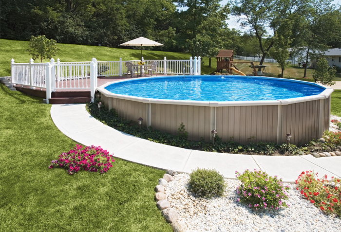 can you bury an above ground pool