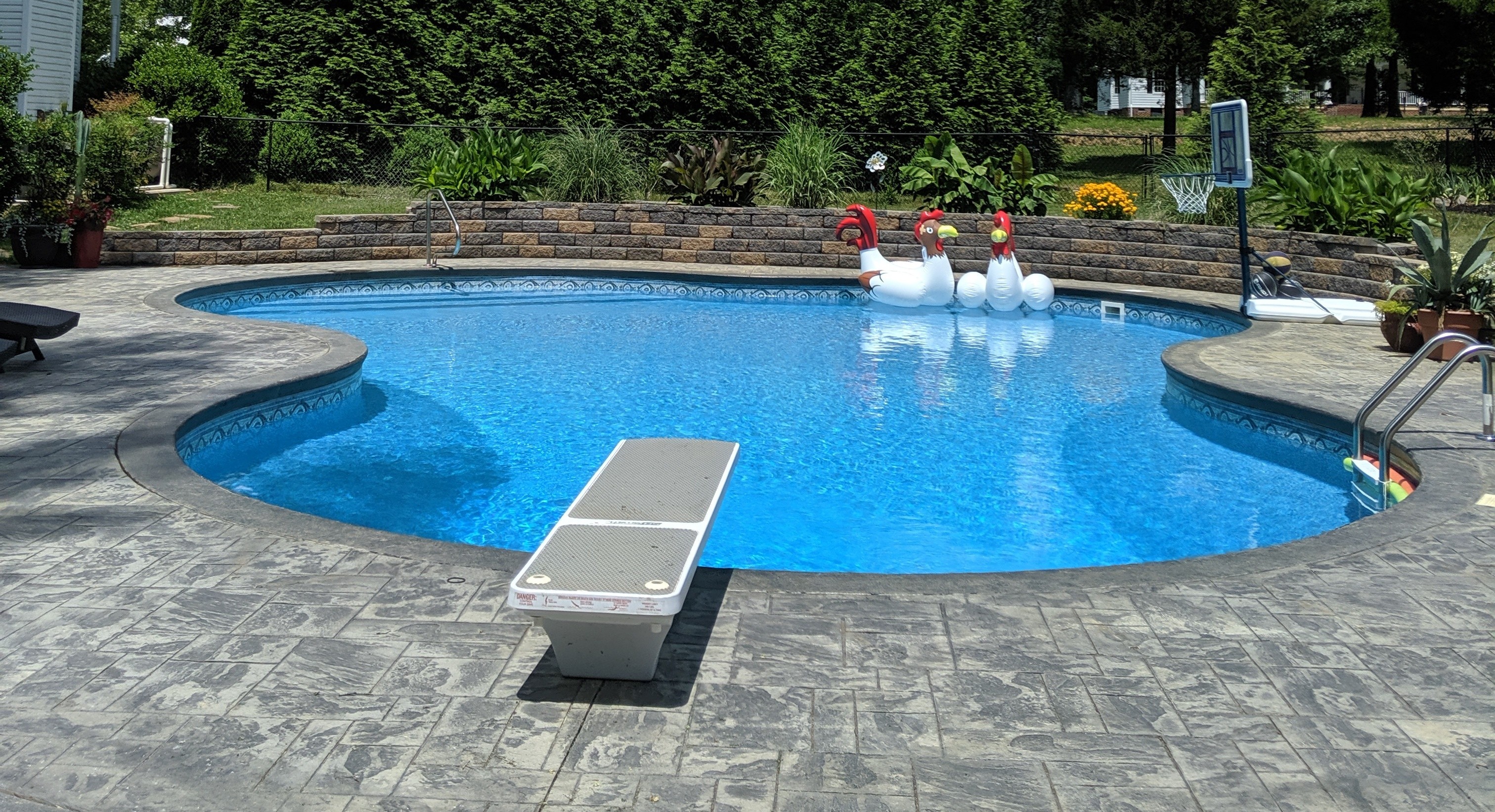 How To Safely Design A Diving Board Pool, Inground Pool Diving Board Installation