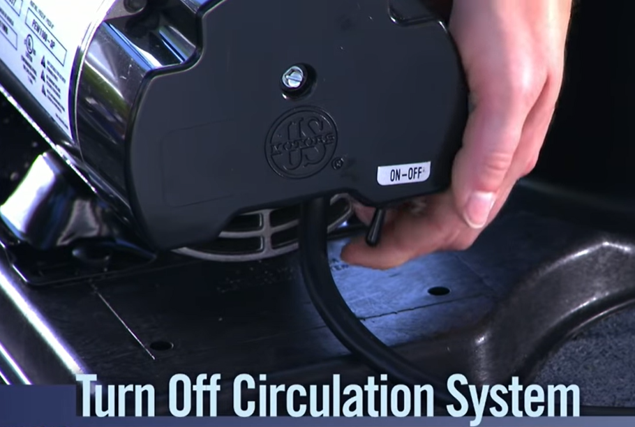 Turn off circulation system